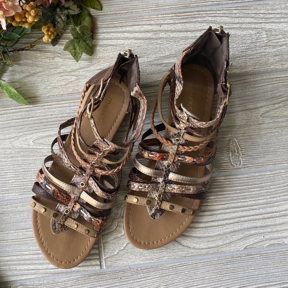maurices Womens Alma Cross Strap Gladiator Sandal maurices Womens Alma Cross Strap Gladiator Sandal